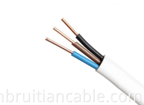 300/500V Elektrischer Kupferdraht 3 Core 1,5mm2 2,5 mm2 4mm2 Flexible kostenlose Probe PVC -Kabel